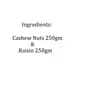 King Uncle's Combo of Cashews (Plain) & Raisins (Round - Small) (Kaju-Kishmish) - 250g Each, 4 image