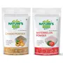 NATURE'S GIFT - FOR THOSE WHO CARE'S Chikoo Powder & Watermelon Fruit Powder - 100 GM Each (Super Saver Combo Pack)