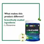 Onelife L-Glutamine 5000mg Post Workout Recovery Supplement For Muscle Building & Healthy Immune Function - 250gm Green Apple Flavour Variation Pack Of 2, 3 image