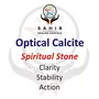 Sahib Healing Crystals Calcite White 200 Grams Tumble Stone for Reiki Vastu Correction and Wisdom, 2 image