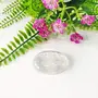 Shubhanjali Clear Quartz Palm Pocket Stone Oval Shape Loose Gemstone Semi-precious Stones Cabochons (Clear), 2 image