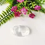 Shubhanjali Selenite Palm Pocket Stone Oval Shape Loose Gemstone Semi-precious Stones Cabochons (White), 4 image