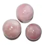 Pyramid Tatva Sphere - Rose Quartz Ball Size - (63 mm - 76 mm) 2.5-3 Inch Natural Chakra Balancing Crystal Healing Stone, 2 image