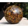 Pyramid Tatva Orgonite Sphere - Tiger Eye Ball Size - (50 mm - 63 mm) 2-2.5 Inch Natural Chakra Balancing Crystal Healing Stone, 3 image