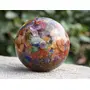 Pyramid Tatva Orgonite Sphere - Mix Stone Ball Size - (38 mm - 50 mm) 1.5-2 Inch Natural Chakra Balancing Crystal Healing Stone, 3 image