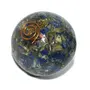 Pyramid Tatva Orgonite Sphere - Lapis Lazuli Ball Size - (50 mm - 63 mm) 2-2.5 Inch Natural Chakra Balancing Crystal Healing Stone