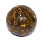 Pyramid Tatva Orgonite Sphere - Tiger Eye Ball Size - (50 mm - 63 mm) 2-2.5 Inch Natural Chakra Balancing Crystal Healing Stone