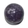Pyramid Tatva Sphere - Lepidolite Ball Size - (41 mm - 48 mm) 1.5-2 inch Natural Chakra Balancing Healing Crystal Stone