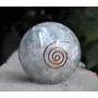 Pyramid Tatva Orgonite Sphere - Selenite Ball Size - (50 mm - 63 mm) 2-2.5 Inch Natural Chakra Balancing Crystal Healing Stone, 3 image