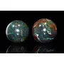 Pyramid Tatva Sphere - Bloodstone Ball Size - (50 mm - 63 mm) 2-2.5 Inch Natural Chakra Balancing Crystal Healing Stone, 4 image