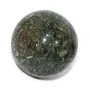 Pyramid Tatva Orgonite Sphere - Green Jade Ball Size - (50 mm - 63 mm) 2-2.5 Inch Natural Chakra Balancing Crystal Healing Stone