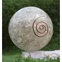 Pyramid Tatva Orgonite Sphere - Clear Quartz Ball Size - (38 mm - 50 mm) 1.5-2 Inch Natural Chakra Balancing Crystal Healing Stone, 4 image