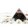 Aatm Energy Generator Black Tourmaline Orgone Pyramid for EMF Protection Chakra Healing Meditation with Crystal Copper and Life of Tree(4 and 4 Inches), 3 image