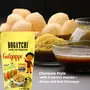 BOGATCHI Ready to Fry Atta Golgappe-Panipuri-Puchka with 4 Waters Masala and Green & Red Chutneys | Pani Puri Pappad | Golgappe Packet ReadyMade | Home Made Fiber Rich Golgappa Complete Combo 200g, 4 image
