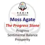Sahib Healing Crystals Natural Moss Agate 50 Grams Tumble Stone for Reiki Healing Crystal Healing Vastu Correction and Wisdom, 2 image