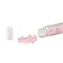 Shubhanjali Rose Quartz Roller Bottle Face MassagerGlass Roll On Bottle Essential OilsRefillable Roller Bottle With Natural Healing Crystal Rose Quartz Chips-Pink, 4 image