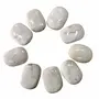 Shubhanjali Scolecite Palm Stones for Anxiety Scolecite Soap for Meditation Natural Crystal Scolecite Oval Shape Palmstone for Reiki Crystal Healing (White), 4 image