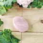 Shubhanjali Rose quartz Palm Stones for Anxiety Rose quartz Soap for Meditation Natural Crystal Rose quartz Oval Shape Palmstone for Reiki Crystal Healing (Pink), 4 image