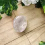 Shubhanjali Clear Quartz Palm Stones for Anxiety Clear Quartz Soap for Meditation Natural Crystal Clear Quartz Oval Shape Palmstone for Reiki Crystal Healing (Clear), 3 image