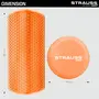 Strauss Foam Roller for Back and Body Pain|High Density Foam Roller for Exercise in Gym Home|Back Roller for Muscle Recovery Massage Roller for Stretching 30 to 45cm (Multicolor), 4 image