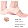 GaxQuly Gel Heel Protector Gel Heel Cups Foot Care Cushion Pad Plantar Fasciitis Soft Socks with Breathable Holes Suitable for Relieving Heel Pain Heel Socks For Pain Relief - 1 Pair, 2 image