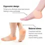 GaxQuly Gel Heel Protector Gel Heel Cups Foot Care Cushion Pad Plantar Fasciitis Soft Socks with Breathable Holes Suitable for Relieving Heel Pain Heel Socks For Pain Relief - 1 Pair, 4 image