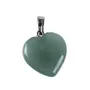 PINKCITY CREATION-Heart Shape Green Jade Gemstone Stone Charms Healing Stone Beads Love Pendants for Valentine's Day Necklace Jewelry Making & Gift Item(Combo Pack), 2 image