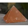 Pyramid Tatva - Orange Selenite Pyramid Energy Home DÃ©cor Natural Vastu Healing Crystal Reiki Chakra Stone 1.5-2 inch wt - 65-95gm, 2 image