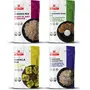 Tanawade's Smart Food Breakfast Combo Sheera Mix Sabudana Vada Mix Dhokla Mix Instant Sabudana Khichadi Ready to Cook Home Food with Hand Picked Flavours Pack of 4 (one of Each)