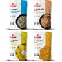 Tanawade's Smart Food Light Meal Combo-06 Upma Mix Masala Rice Mix Aloo Masala Puri Mix Chakali Bhajani Mix Ready to Cook Home Food with Hand Picked Flavours Pack of 4 (one of Each)