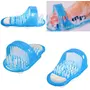 Big saving Waterproof Easy Foot Cleaner Shower Slipper Easy Feet Shower Foot Massager Scrubber for All Age groups foot cleaning brush foot cleaner slipper Easy Feet Foot Cleaner (Blue), 2 image