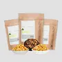 Evolve Healthy Snacks Pack of 3 Super Grains Combo | Moong Daal Chips | Oats Chips | Quinoa Masala Puff | All Natural Grains and Millets | Vacuum Cooked | Gluten Free | No Added Preservatives |, 2 image