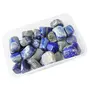 eshoppee 100 gm 100% Natural Lapis Lazuli Tumble Stone Crystal Healing Gemstone (Lapis Lazuli)