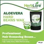 HerbLore Hard Hair Body Wax Beans - Charcoal + Aloe Vera Wax Beans (Combo Pack ), 6 image