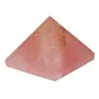 jewelswonder Rose Quartz Pyramid (1 inches ) 3 peices with Certified lab Report