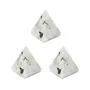 jewelswonder Moonstone Pyramid (1 inches ) 3 peices with Certified lab Report, 2 image