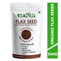 Madilu 100% Organic Premium Raw Basil Seeds- 250 Grams + Raw Flax Seed - Fibre & Omega 3 Rich Superfood 250 Grams | Alsi for Eating (Combo Pack), 7 image