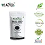 Madilu 100% Organic Premium Raw Basil Seeds - 250 Grams + Roasted Seeds Mix Immunity Mix Prepared from Chia; Flax; Sesame; Pumpkin; Watermelon Seeds (250 g) (Combo Pack), 4 image
