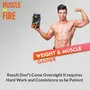 Muscle on fire weight & muscle gainer protein supplement powder with digestive enzymes - 500 Gm (Pineapple), 4 image