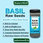 Naturewell Basil Seeds (Raw Seed ) Tukmariya / Sabja / Bapji Seed (2 X 200 Gram) 400 G, 2 image