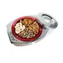 NUTICIOUS Assorted Dry Fruits Round Silver Gift Box-160 gm with Almond Butter 40 Gm, 2 image
