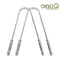 OrgaQ Organicky Natural Steel Tongue Cleaner (Scraper) for Freshens Breath | Eco Friendly (Pack of 2), 6 image
