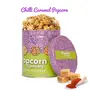 Popcorn & Company Festive Gift Combo Pack of 2 Tins (Caramel Krisp -130 Gm & Chilli Caramel Popcorn -130 Gm) - 260 GM, 5 image