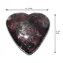 Pyramid Tatva Heart - Ruby Corundum 70-80 Gm Big Size - 2-2.5 inch Natural Healing Chakra Balancing Crystal Stone, 5 image