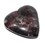 Pyramid Tatva Heart - Ruby Corundum 70-80 Gm Big Size - 2-2.5 inch Natural Healing Chakra Balancing Crystal Stone