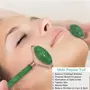 IMKR Aikon Face Roller and Massage Stone for Skin care |Natural Healing Jade & Quartz Stone for Microcirculation | Handmade-Crafted Facial Massager Skin Tool for Anti Aging Skincare, 2 image
