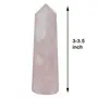 Healings4u Massage Wand Rose Quartz 7.5-8.5 cm wt.40-50 Grams Crystal Obelisk Healing Tower Reiki Spiritual Stone, 2 image
