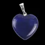 PINKCITY CREATION-Heart Shape Lapis Gemstone Stone Charms Healing Stone Beads Love Pendants for Valentine's Day Necklace Jewelry Making & Gift Item(Combo Pack), 2 image