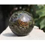 Pyramid Tatva Orgonite Sphere - Golden Pyrite Ball Size - (50 mm - 63 mm) 2-2.5 Inch Natural Chakra Balancing Crystal Healing Stone, 3 image