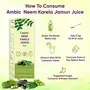 AMBIC Neem Karela Jamun Juice for Diabetes - 1000ml Ayurvedic Diabetic Care Juice Helps Maintain Healthy Sugar Levels Immunity Booster Juice for Skin Care & Natural Detox No Added Sugar, 8 image